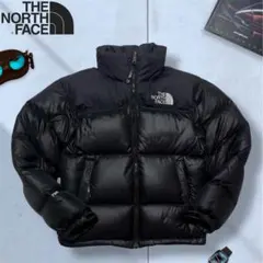 THE NORTH FACE ブラックダウンジャケット XS ヌプシ 厚手 軽量