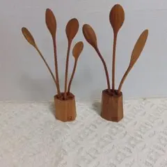 【未使用】木好房 DAIROKU ニョロプーン 木製スプーン ハンドメイド