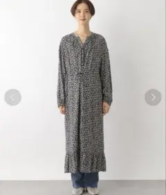 LEPSIM マタニティ　コバナガラワンピース