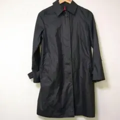 【美品】23区トレンチコート38ブラック軽量撥水通勤きれいめ春人気上品定番のサムネイル