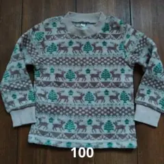 トナカイ柄 トレーナー 100サイズ