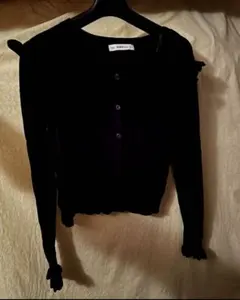 ZARA ニット カーディガン ブラック　Sサイズ