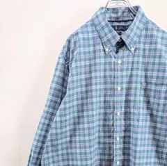 古着 RALPH LAUREN チェック柄 ボタンダウン 長袖シャツ 2XL