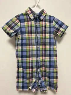 Ralph Lauren チェック柄ロンパース 9M