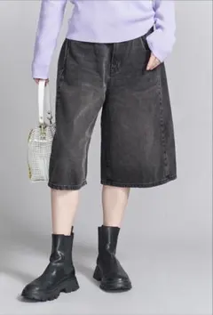 BEAUTY&YOUTH_ コットンデニム ハーフパンツ【最終値下げ】