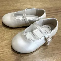 アプレレクール　スカラップパンプス16.0 フォーマル　入園式　アイボリー