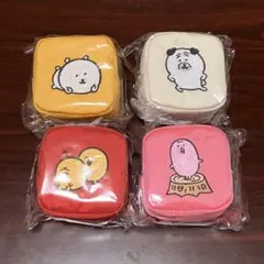 ナガノキャラクターズ カラビナつき刺繍スクエアミニポーチ 全4種セット