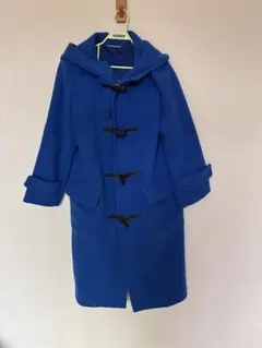 美品 ミラオーウェン ロイヤルブルー ロング ダッフルコート ブルー