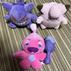 ポケモンぬいぐるみマスコット ゲンガー ピッピ カヌチャン3種セットのサムネイル