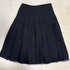 ブラック フレアスカート ひざ丈のサムネイル