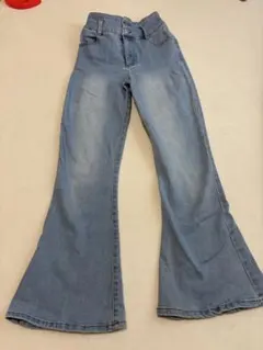 フレアデニムパンツ ライトブルー　XS