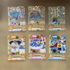 アイカツカード　値下げ　キャンディプリントラグランコーデチアーズコーデセット