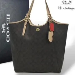 【最終価格・人気】COACH コーチ トート シグネチャ ブラウン F26185