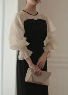 b【美品】エピックデイ ワンピース ドレス 結婚式 オケージョン パーティー