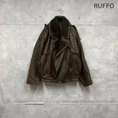 80s 90s ビンテージ RUFFO イタリア製 レザー コンビブルゾン 2025年最新】RUFFO レザージャケット・ライダースの人気アイテム