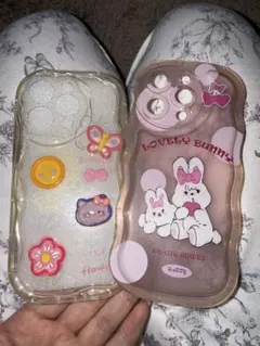 ラブリーバニー iPhone14Proケース 2点セット