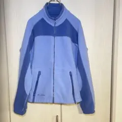 コロンビア リバーシブル フリース M 青 Columbia