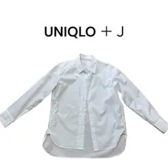 UNIQLO + J スーピマコットンオーバーサイズシャツ S ホワイト