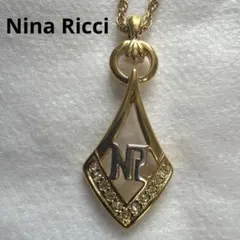 ★美品★Nina Ricci ネックレス ゴールドカラー ラインストーンのサムネイル