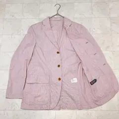【奇抜カラー 洗える 美品】ラルフローレン テーラード ストレッチ ピンク 春夏のサムネイル