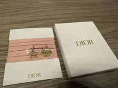 Dior 星とハートのゴールドチャーム　ブレスレット　ヘアアクセサリー