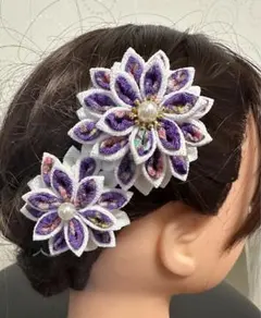 和装髪飾り　着物髪飾り　結婚式　成人式　七五三　卒業式髪飾り　つまみ細工髪飾り