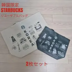 韓国 スタバ リユーザブルバッグ M XL 2点セット
