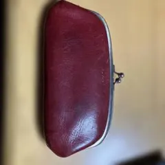 【値下げ】レザー がま口財布 赤　Dakota ダコタ