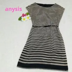 anysis フレンチスリーブワンピース 膝丈