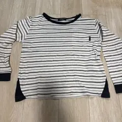 COMME CA ISM 長袖カットソー ボーダー 130A