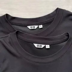 ユニクロU エアリズムコットンオーバーサイズTシャツ/5分袖 3XL 黒2枚