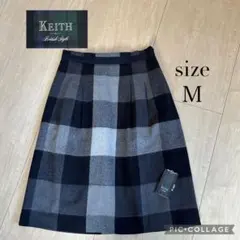 Keith チェック柄 膝丈スカート Ｍ