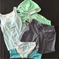 B-4レディース水着新品タグ付き7号Sサイズ 4点セット