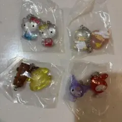 サンリオキャラクターズ　なかよしドロップチャーム　全4種コンプリートセット