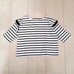 美品　ブリーズ　ボーダーカットソー　Tシャツ　コットンTシャツのサムネイル
