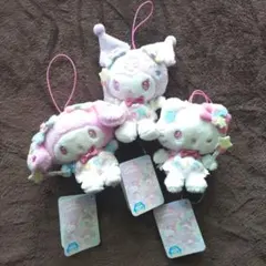 サンリオ ぬいぐるみマスコット 3個・バッグセット