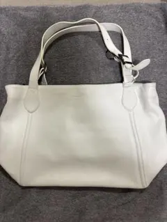MARUEM ハンドバッグ ホワイト クロコ型押し 日本製 - メルカリ