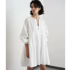 美品】CECILIE BAHNSEN タフタラップドレス ギャザー入り - メルカリ