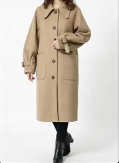 新品未使用　ロングコート　ベージュ
