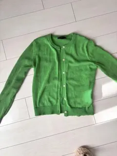 ZARA グリーン カーディガン Ｌサイズ 新品未使用