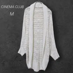 シネマクラブ◆CINEMA CLUB 透かし編ドルマンカーデ M オフホワイト