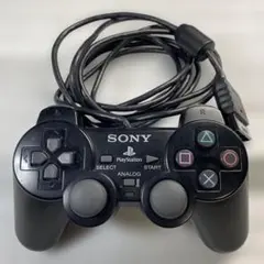 SONY PlayStation 2 コントローラー クリアブラック
