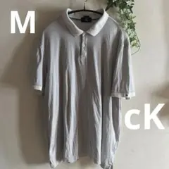 cK カルバンクライン　MENS ボーダー　ポロシャツ　M