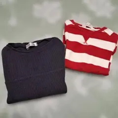 ever closet H&M　長袖カットソー 2枚セット 120cm