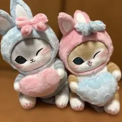 モフサンド mofusand うさにゃんBIGぬいぐるみ 全2種コンプ