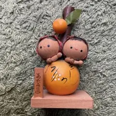 手作り木製人形　昭和レトロ