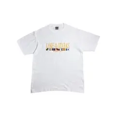 90s USA製 ONEITA スーベニア Tシャツ ボーダー 白のサムネイル