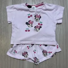 ZARA ミニーマウス プリント Tシャツとショートパンツ セット 4歳