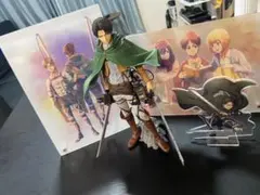 進撃の巨人　リヴァイ　MSP　フィギュア　アクリルボード　アクスタ　セット
