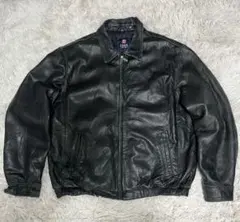 ユ*ウ様 希少 極上【CHAPS RALPH LAUREN 】レザー 黒　羊革 90s CHAPS Ralph Lauren LEATHER JACKET Size XL |